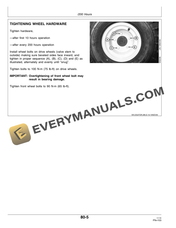 John Deere 6x4 Diesel GATOR Utility Vehicles Operator Manual OMM128787 3