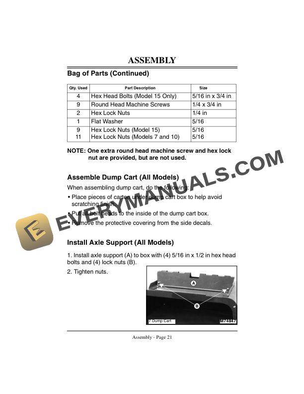 John Deere 7 10 and 15 Utility Carts Operator Manual OMM122291 3