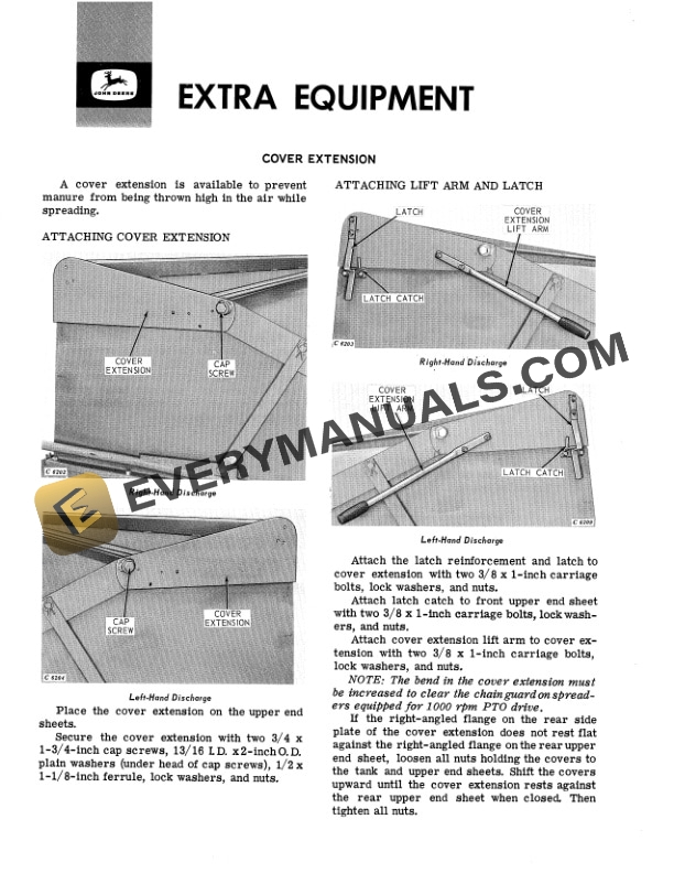 John Deere 70 FLAIL SPREADER Operator Manual OMC18345 3