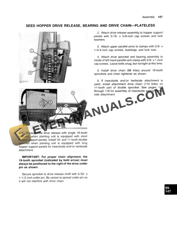 John Deere 7000 DRAWN 4 ROW NARROW 4 ROW WIDE AND 6 Operator Manual OMA34147 3