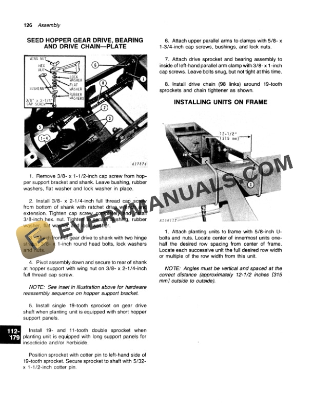 John Deere 7000 DRAWN 6 ROW WIDE 8 ROW WIDE AND NARROW AND 12 Operator Manual OMA37309 3