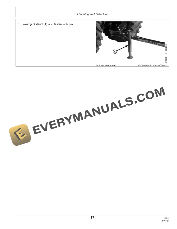 John Deere 702 Carted Wheel Rakes Operator Manual OME96902 2