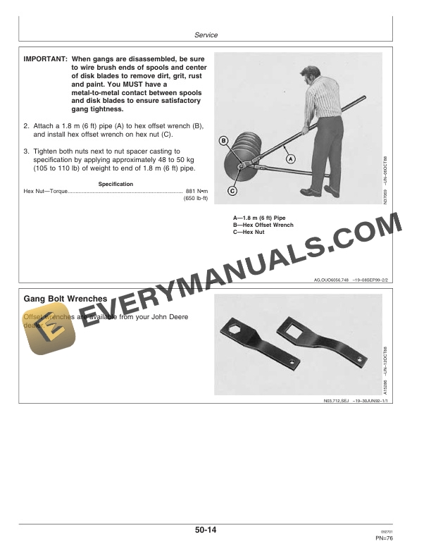 John Deere 714 Mulch Tiller Operator Manual OMN300043 3