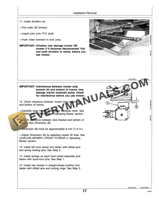 John Deere 72 Inch Mid Mount Mower 70 Series Tractors Operator Manual OMM79619 2