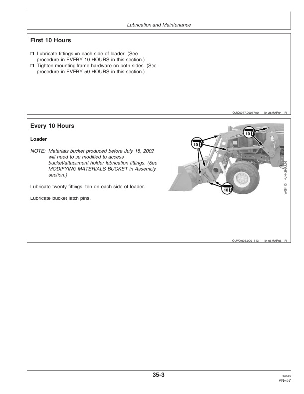 John Deere 721 And 726 Loader Operator Manual OMW49928 3