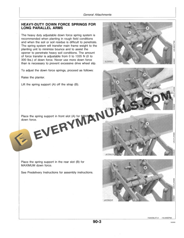 John Deere 7340 NARROW ROW MAXEMERGE 2 INTEGRAL PLANTER Operator Manual OMA54962 3