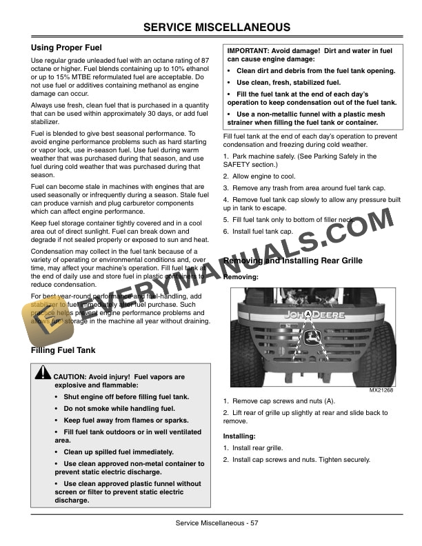 John Deere 737 and 757 Mid Mount Z Trak Operator Manual OMTCU20640 2