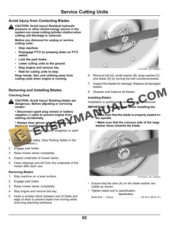 John Deere 7400A Trim and Surrounds Mower Operator Manual OMTCU35164 4 John Deere 7400A Trim and Surrounds Mower Operator Manual OMTCU35164-2