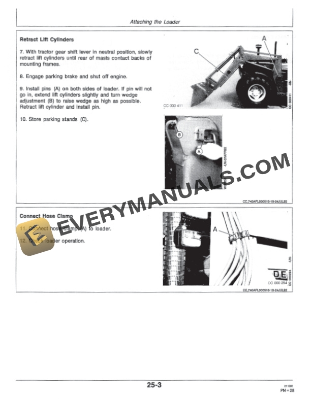 John Deere 740A Loader Operator Manual OMCC36951-2