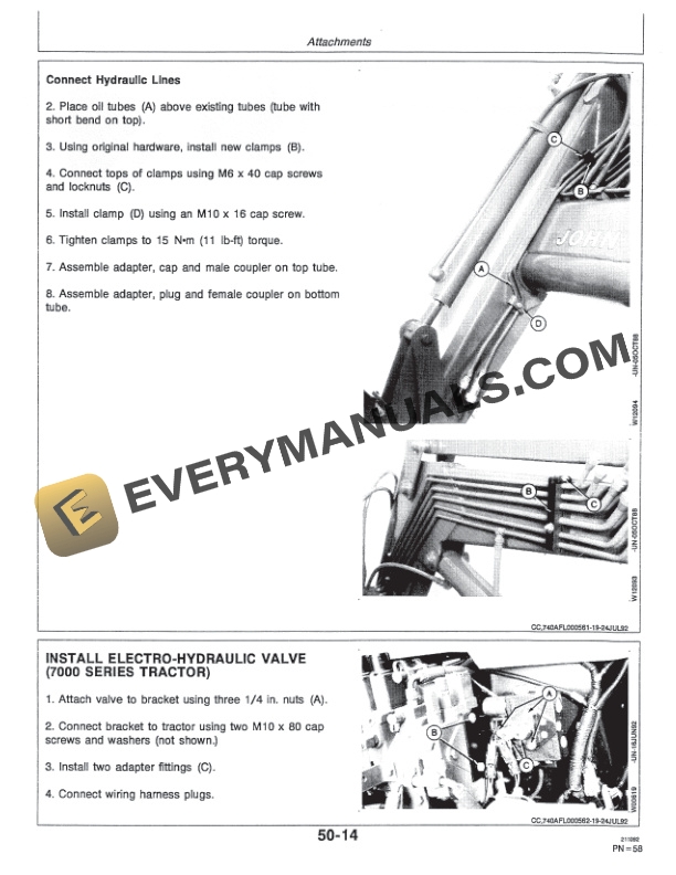 John Deere 740A Loader Operator Manual OMCC36951-3