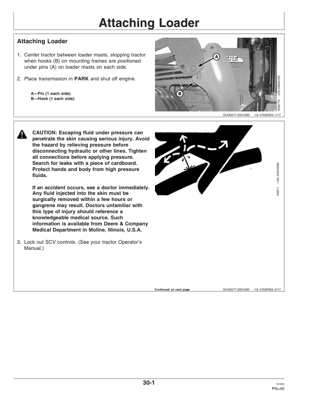 John Deere 746 Loader Operator Manual OMW49640-2