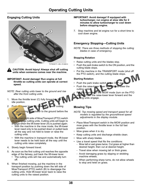 John Deere 7500A and 8000A E-Cut Hybrid Fairway Mowers Operator Manual OMUC10908 4 John Deere 7500A and 8000A E-Cut Hybrid Fairway Mowers Operator Manual OMUC10908-2