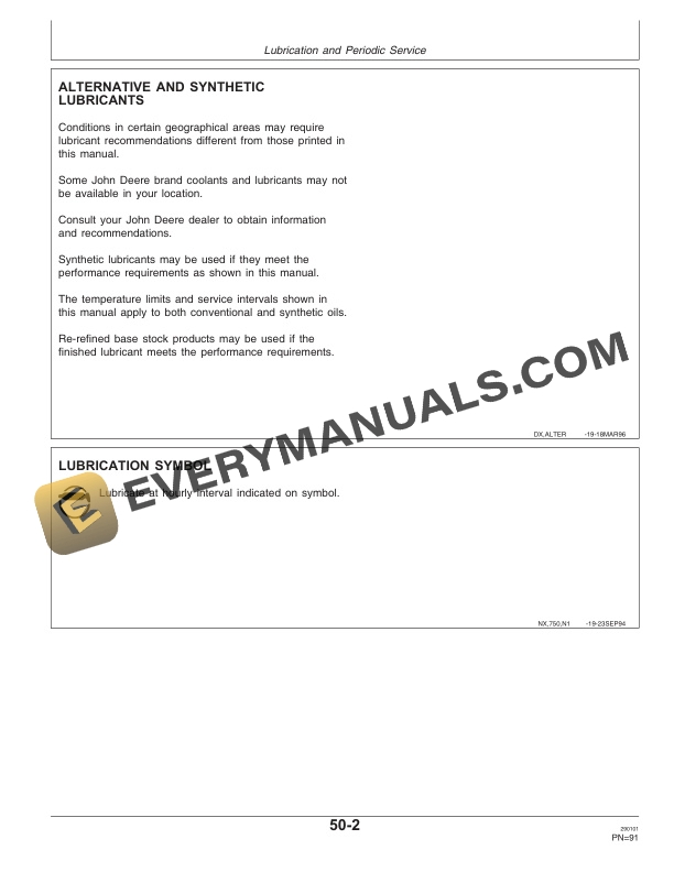 John Deere 750A (3m, 6m) No Till Drill Operator Manual OMZ92393-3