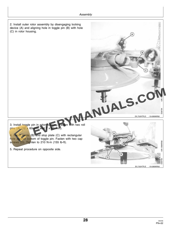 John Deere 752 Hay Tedders Operator Manual OME87598-3