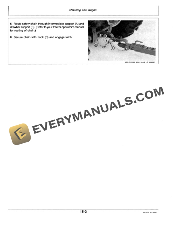 John Deere 770 FARM WAGON Operator Manual OMW38908-2
