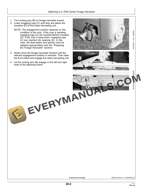 John Deere 770 Rotary Harvesting Unit Operator Manual OMLCA97425 4 John Deere 770 Rotary Harvesting Unit Operator Manual OMLCA97425-2
