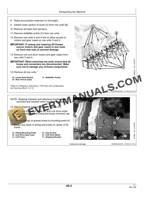 John Deere 7760 Cotton Picker Operator Manual OMKK16573 2 John Deere 7760 Cotton Picker Operator Manual OMKK16573-2