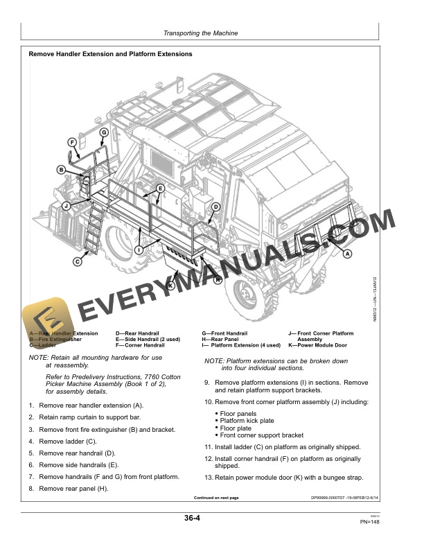 John Deere 7760 Cotton Picker Operator Manual OMN406828 2 John Deere 7760 Cotton Picker Operator Manual OMN406828-2