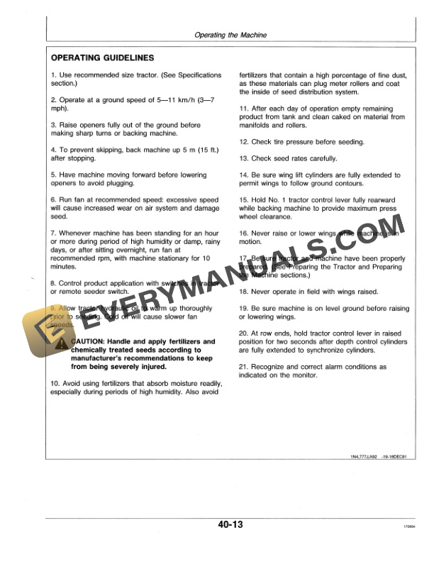 John Deere 787 AIR SEEDING SYSTEM Operator Manual OMN200472-3