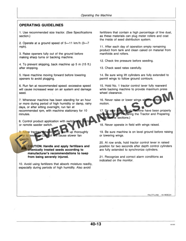 John Deere 787 Air Seeding System Operator Manual OMN200424-3