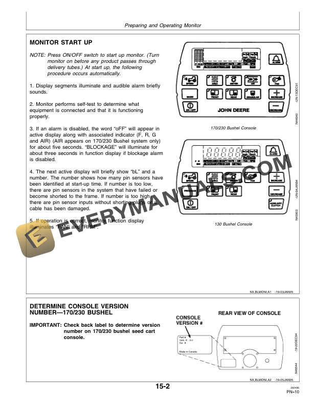 John Deere 787 Blockage Monitor Operator Manual OMN200476-2