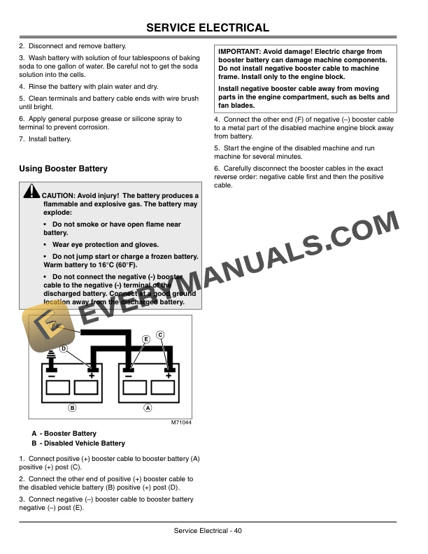 John Deere 7H17 and 7H19 Commercial Walk Behind Mower Operator Manual OMTCU18370-2