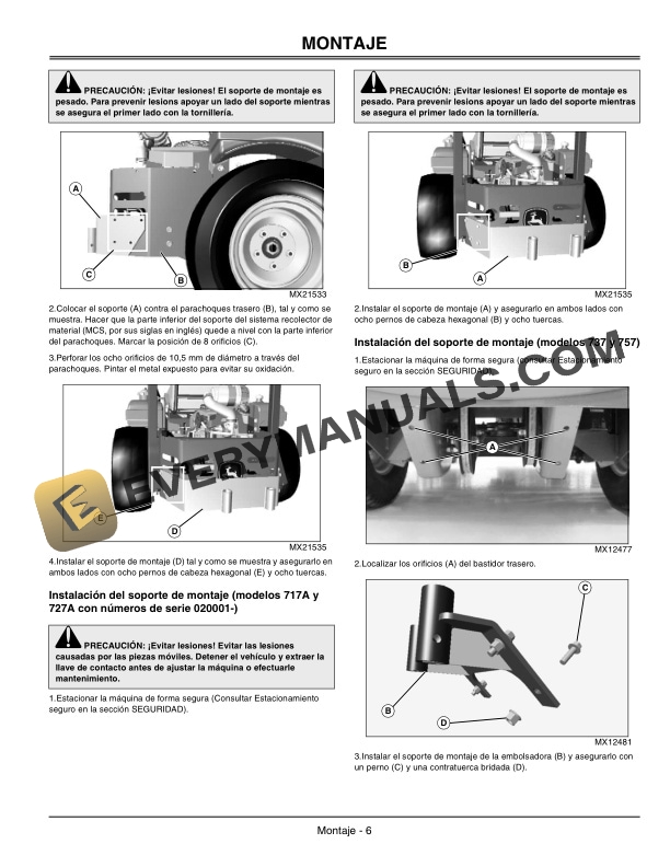 John Deere 8 Bushel Rear Bagger and Power Flow Operator Manual OMTCU20519-3