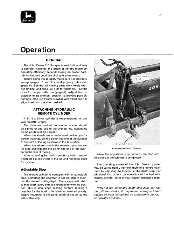 John Deere 810 Scraper Operator Manual OMA20173 2