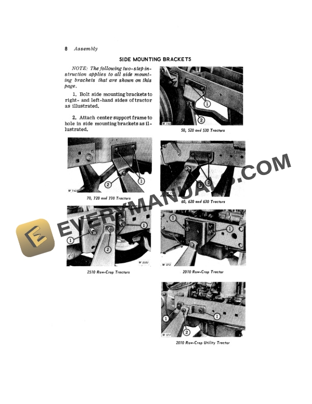 John Deere 82 (Hydraulic Lift) Snow Plow Operator Manual OMW15073-3
