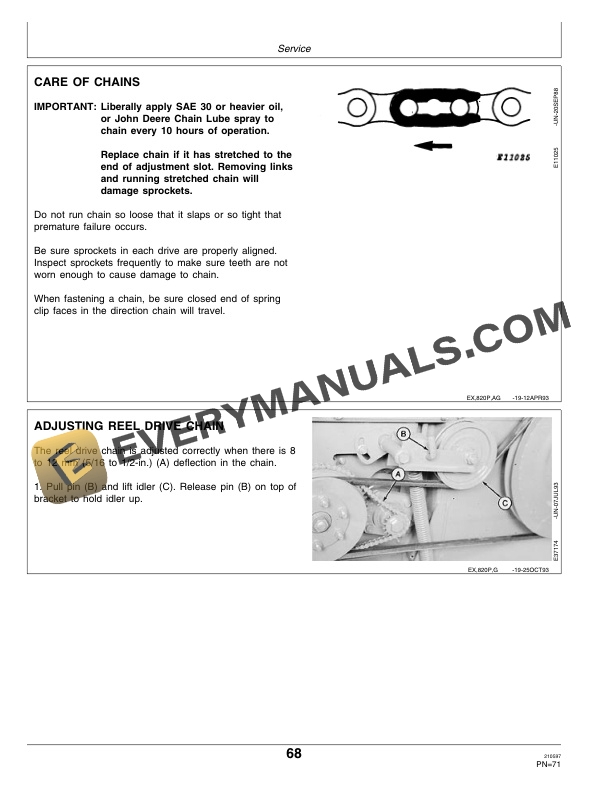 John Deere 820 Mower-Conditioner Operator Manual OME86450-3