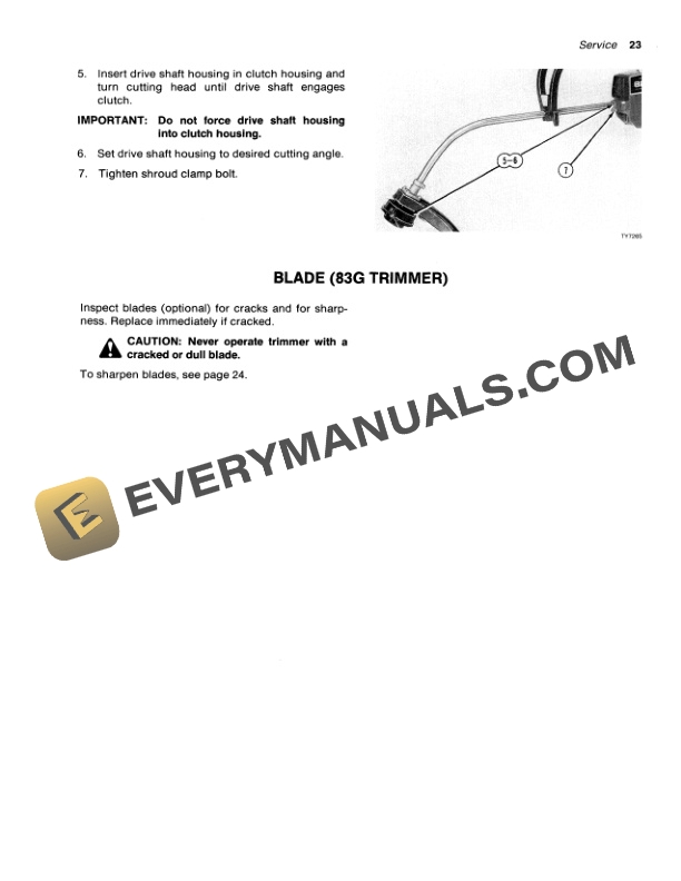John Deere 82G AND 83G Gasoline Trimmer Edger Operator Manual OMTY20558-3