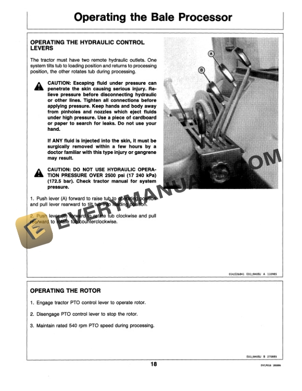 John Deere 840 BALE PROCESSO Operator Manual OME77322-2