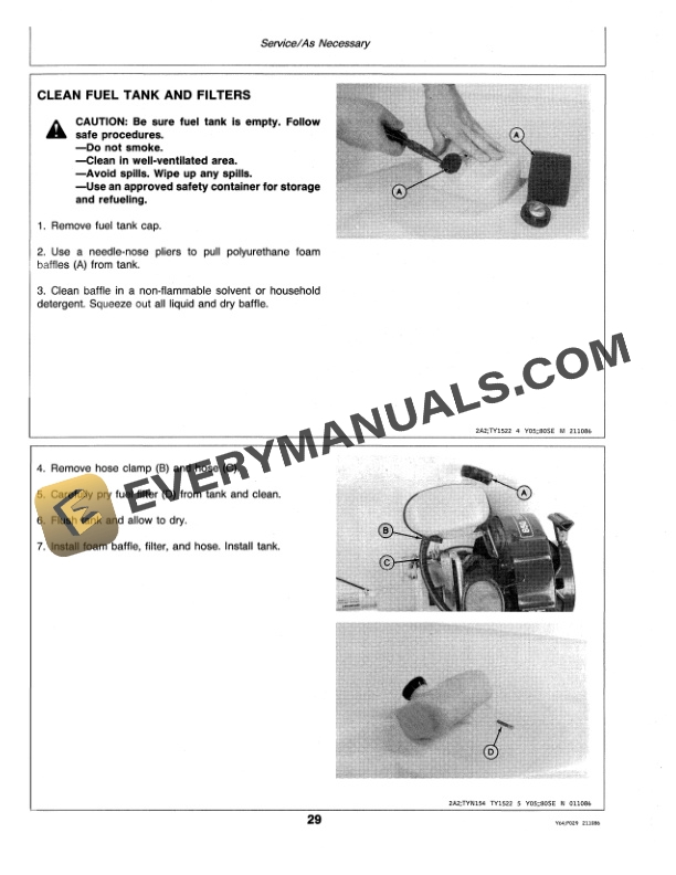 John Deere 85G Gasoline Trimmer Edger Operator Manual OMTY20867-3