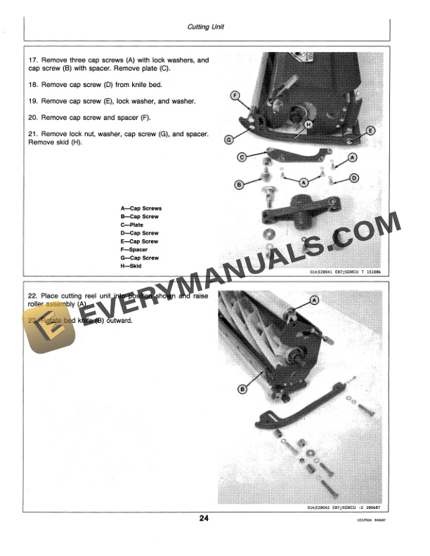 John Deere 86-Inch Reel Mounted Mower Operator Manual OMET13346-2