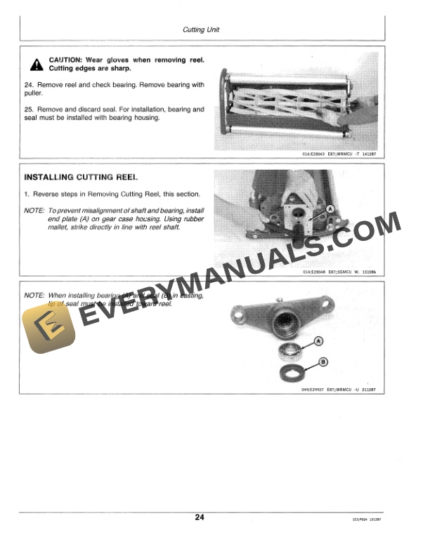 John Deere 86-Inch Reel Mounted Mower Operator Manual OMET14025-2