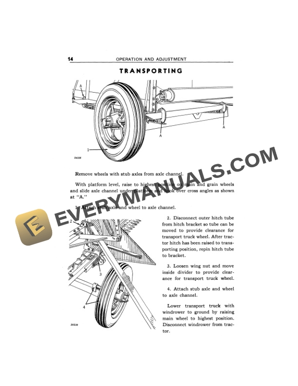 John Deere 9-Foot Power-Driven Windrower Right Operator Manual OMH32454-3
