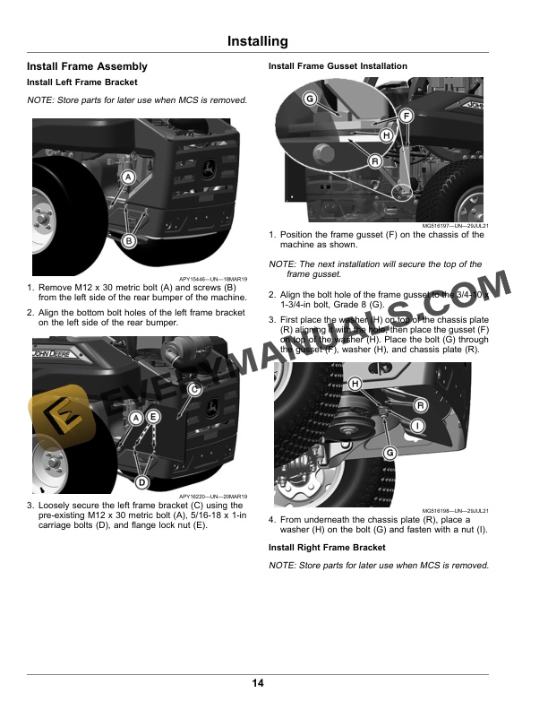 John Deere 9.6 Bushel Dump From Seat Material Collection System Operator Manual OMUC30934E 4 John Deere 9.6 Bushel Dump from Seat Material Collection System Operator Manual OMUC30934E-2