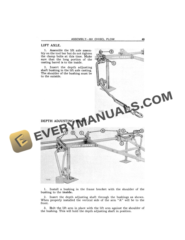 John Deere 900 Chisel Plow Operator Manual OMN97683-3
