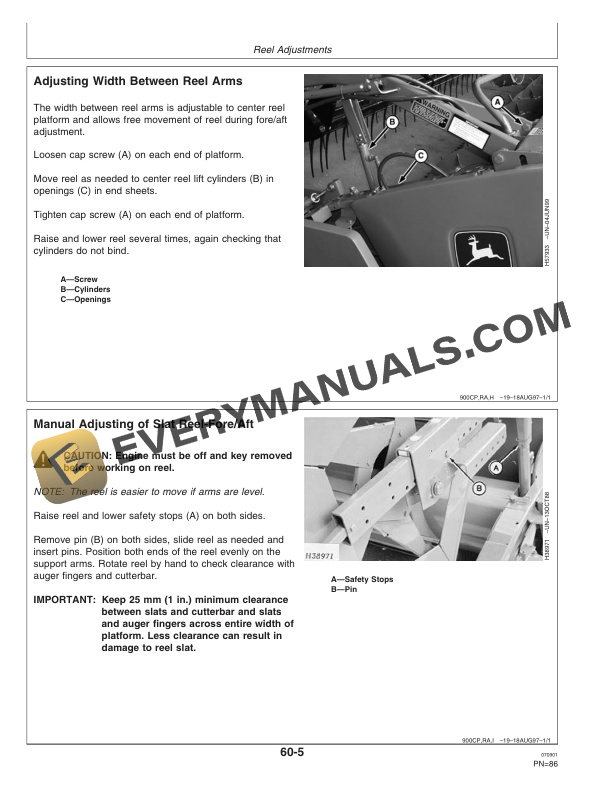 John Deere 900 F and 900 R Series Cutting Platform Operator Manual OMH202732-3