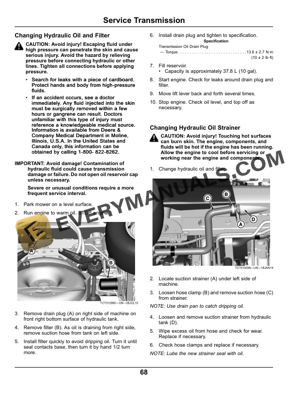 John Deere 9009A TerrainCut Rough Mower Operator Manual OMTCU36993 2 John Deere 9009A TerrainCut Rough Mower Operator Manual OMTCU36993-2