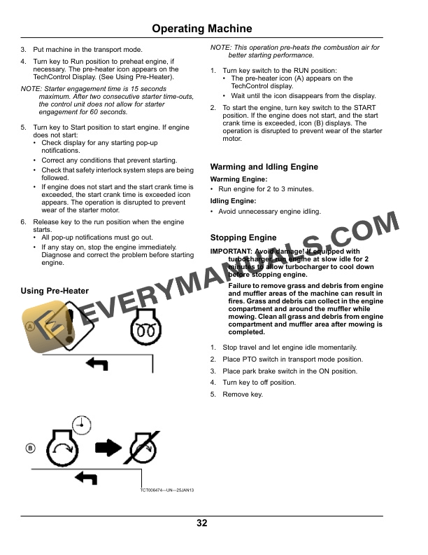 John Deere 9009A TerrainCut Rough Mower Operator Manual OMTCU36998 2 John Deere 9009A TerrainCut Rough Mower Operator Manual OMTCU36998-2