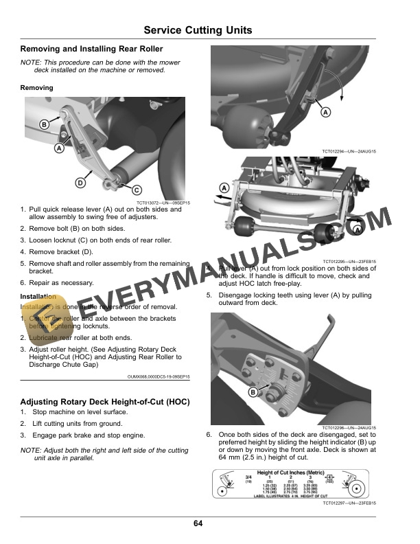John Deere 9009A TerrainCut Rough Mower Operator Manual OMUC15709-3