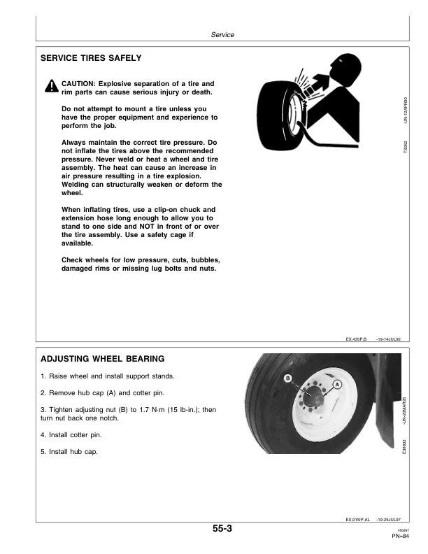 John Deere 915 Rotary Impeller Mower-Conditioner Operator Manual OME92540-3
