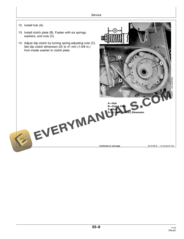 John Deere 915 Rotary Roll Mower Conditioner Operator Manual OME95635-3
