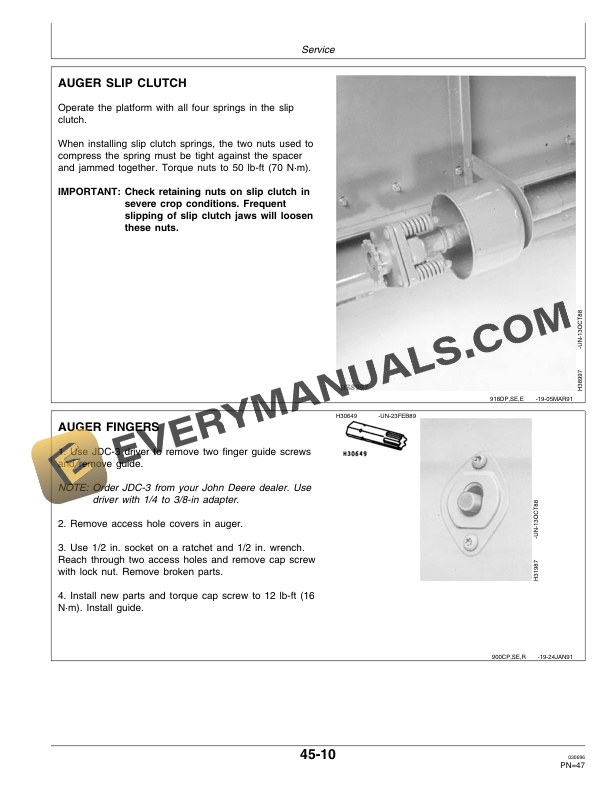 John Deere 918 Draper Platform Operator Manual OMH146104-3