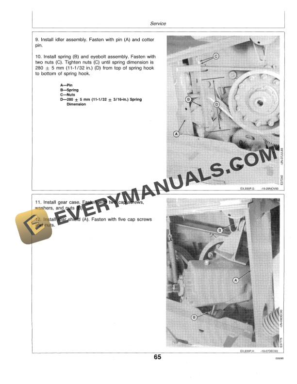 John Deere 920 AND 930 ROTARY ROLL MOWER CONDITIONER Operator Manual OME85081-3