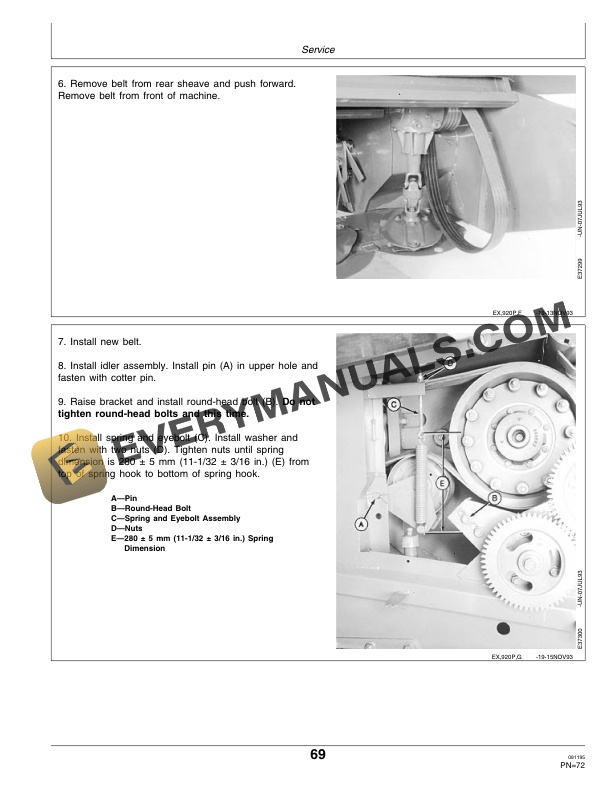 John Deere 920 and 930 Rotary Impeller Mower-Conditioner Operator Manual OME87575-3