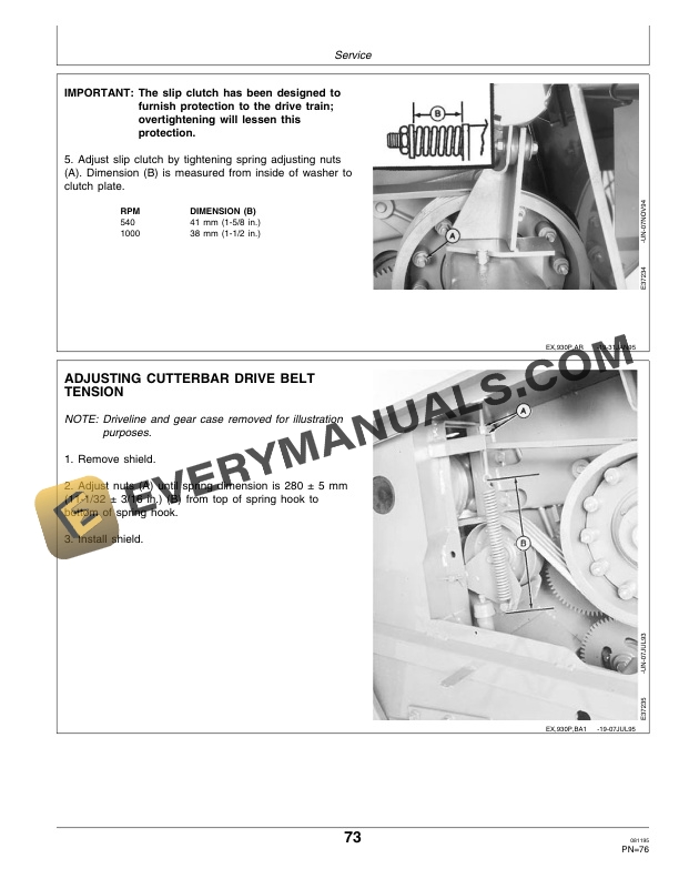 John Deere 920 and 930 Rotary Impeller Mower-Conditioner Operator Manual OME87581-3