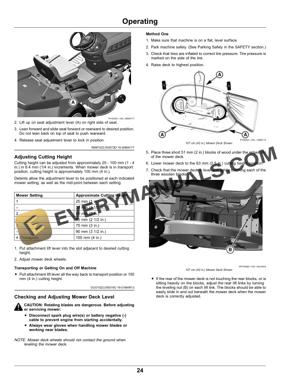 John Deere 92H, 107S, 107H Lawn Tractors Operator Manual OMUC19966 4 John Deere 92H, 107S, and 107H Lawn Tractors Operator Manual OMUC19966-2