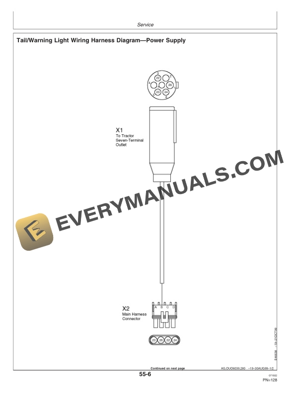 John Deere 946 and 956 Center Pivot Rotary Mower-Conditioner Operator Manual OME126908-3